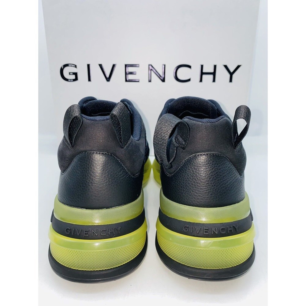 GIVENCHY Men's GIV 1 Leather and Mesh Sneakers Black EUR 43.5 / US 10.5 - Picture 5 of 11